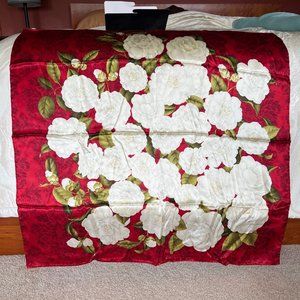 Authentic Silk CHANEL Camellia Scarf